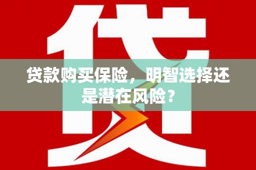 耒阳贷款购买保险，明智选择还是潜在风险？