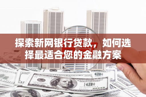 大英探索新网银行贷款，如何选择最适合您的金融方案