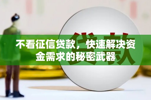 当阳不看征信贷款，快速解决资金需求的秘密武器