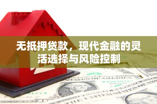 新会无抵押贷款，现代金融的灵活选择与风险控制