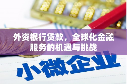 怀柔外资银行贷款，全球化金融服务的机遇与挑战