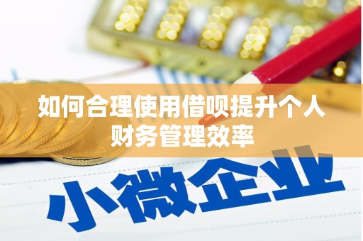 紫阳如何合理使用借呗提升个人财务管理效率