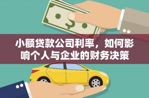 安国小额贷款公司利率，如何影响个人与企业的财务决策