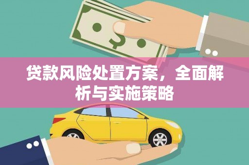 泗礁贷款风险处置方案，全面解析与实施策略