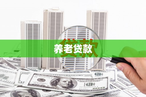 无极养老贷款